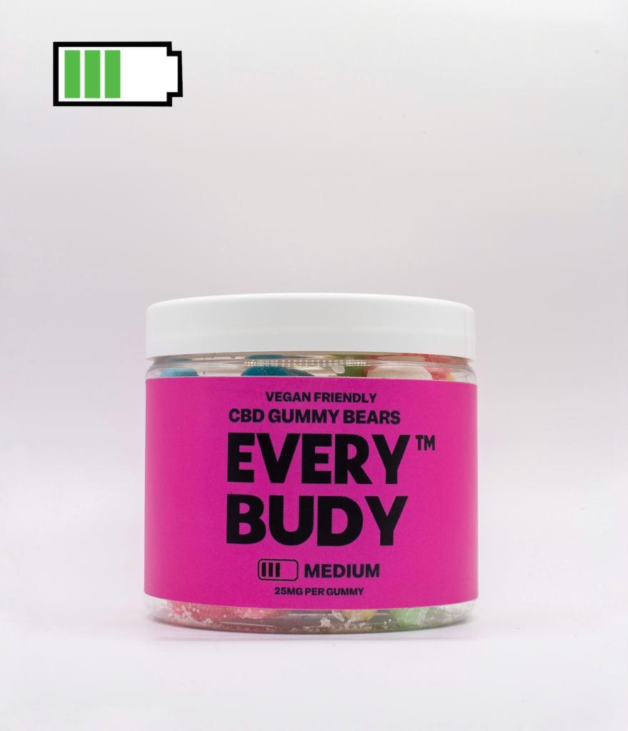 CBD gummy bears small tub 25mg medium